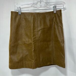 Free People Faux Suede Modern Femme Mini Skirt